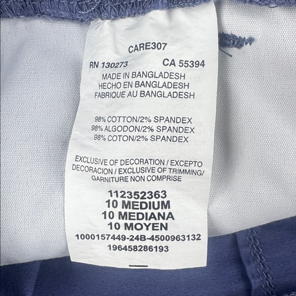 NWT! Lee Mid Rise Ultra Soft Waist Band Cargo Shorts in Surf Blue - Picture 7 of 8